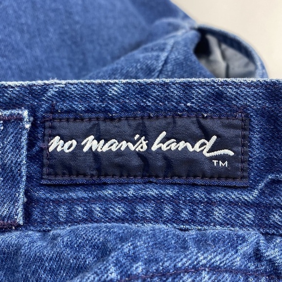 Vintage No Man's Hand High Waisted Straight Leg Jeans Size 13 26x32 80s - Picture 13 of 14